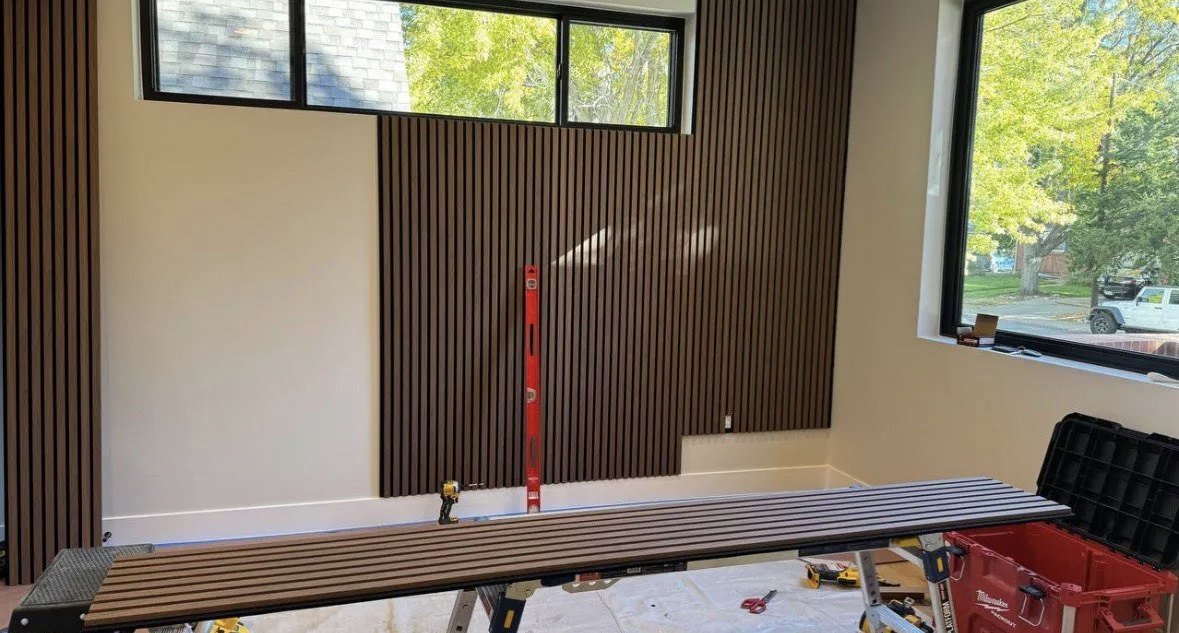 Wood Slat Accent Wall